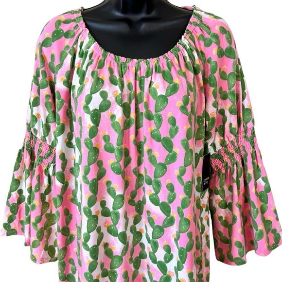 Crown & Ivy Cactus Print Dress - Picture 2 of 12